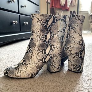 Madden Girl Snakeskin Booties